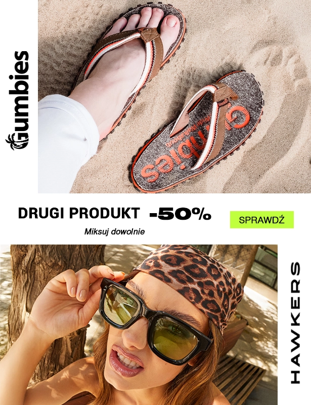 Hawkers + Gumbies -50% na drugi produkt