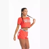 Top damski LABELLAMAFIA CROPPED SWEAT RED