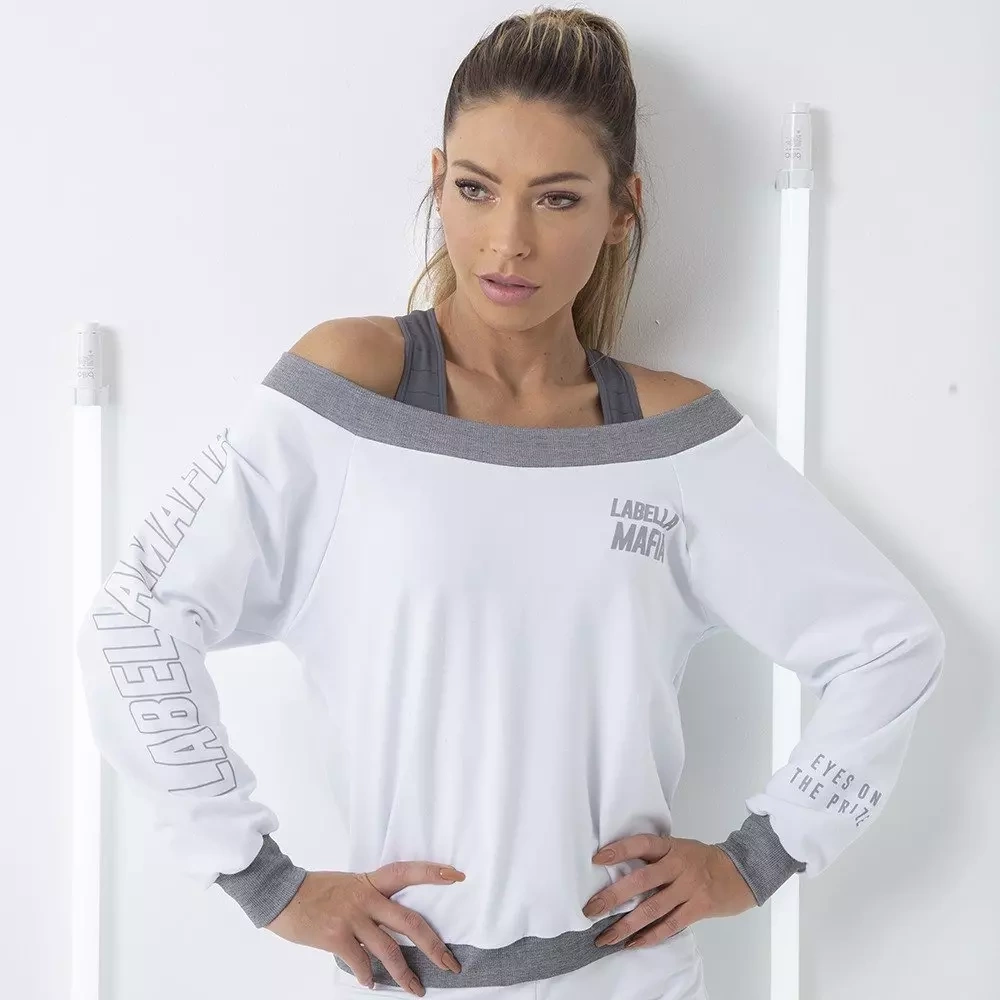 Bluza damska LABELLAMAFIA SHOULDER BLOUSE WHITE 