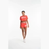 Spodenki krótkie damskie LABELLAMAFIA SHORTS SWEAT RED
