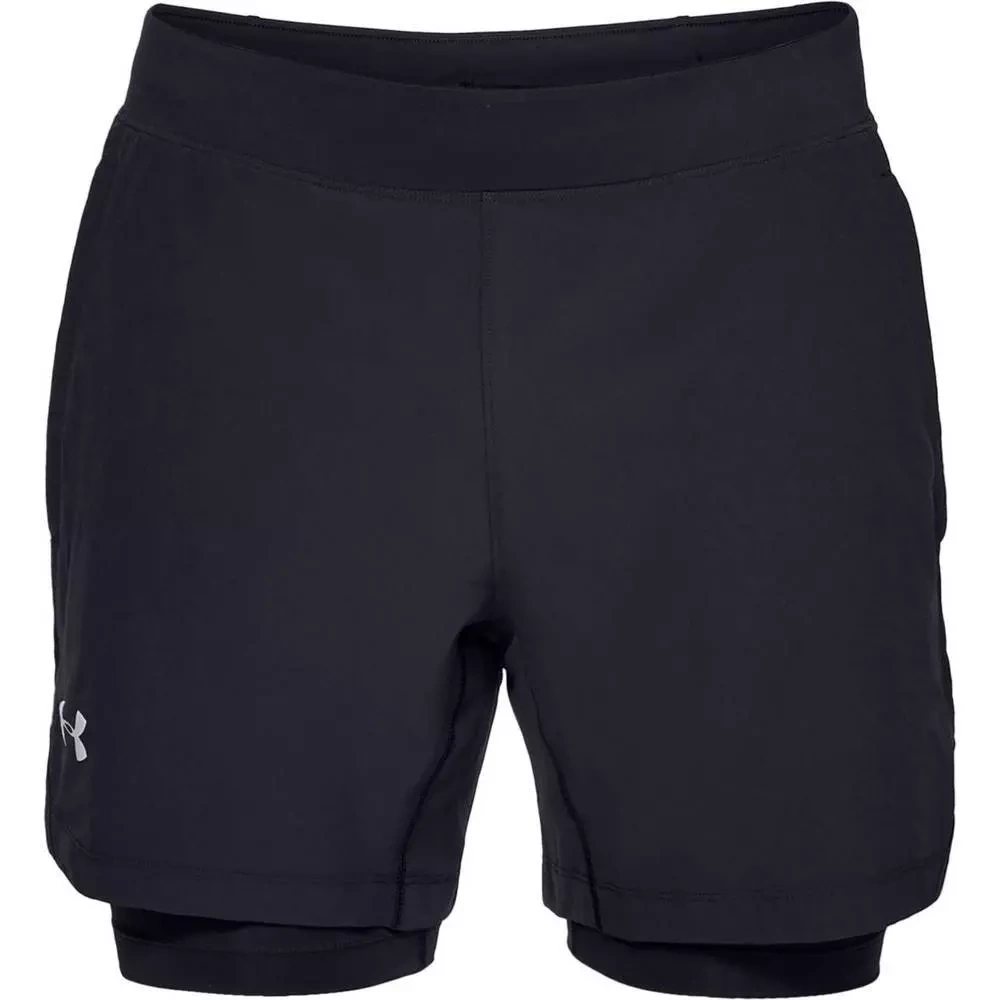 Spodenki krótkie męskie Under Armour QUALIFIER SPEEDPOCKET 2-N-1 SHORT 