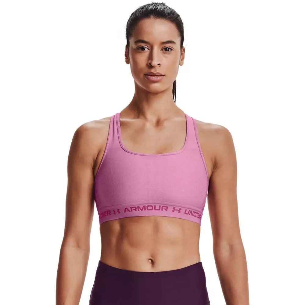 Biustonosz sportowy Under Armour Crossback Mid Heather Bra