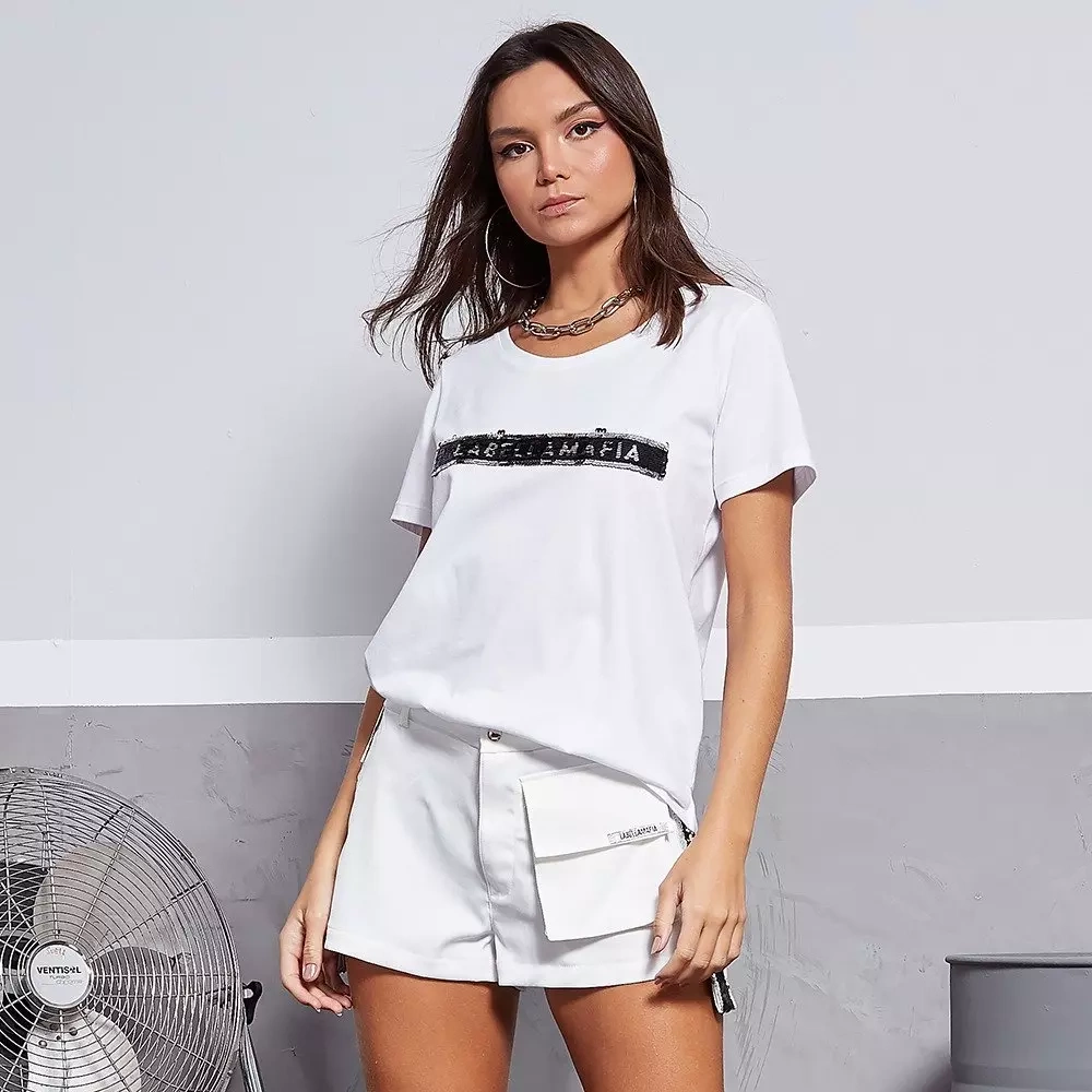 Koszulka damska LABELLAMAFIA BLOUSE WHITE 