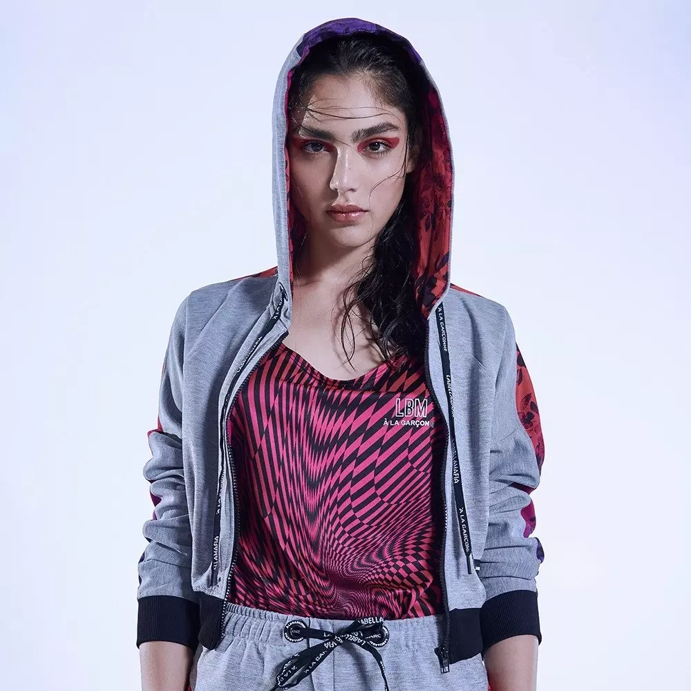 Bluza damska LABELLAMAFIA LA GARÇONNE JACKET HEATHER GREY 