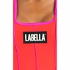 Biustonosz sportowy LABELLAMAFIA SPORTS BRA WAKE UP RED