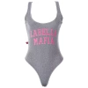 Body damskie LABELLAMAFIA RIBBED BODY HEATHER GREY 