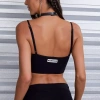 Biustonosz sportowy LABELLAMAFIA CROPPED LOGOMANIA BLACK