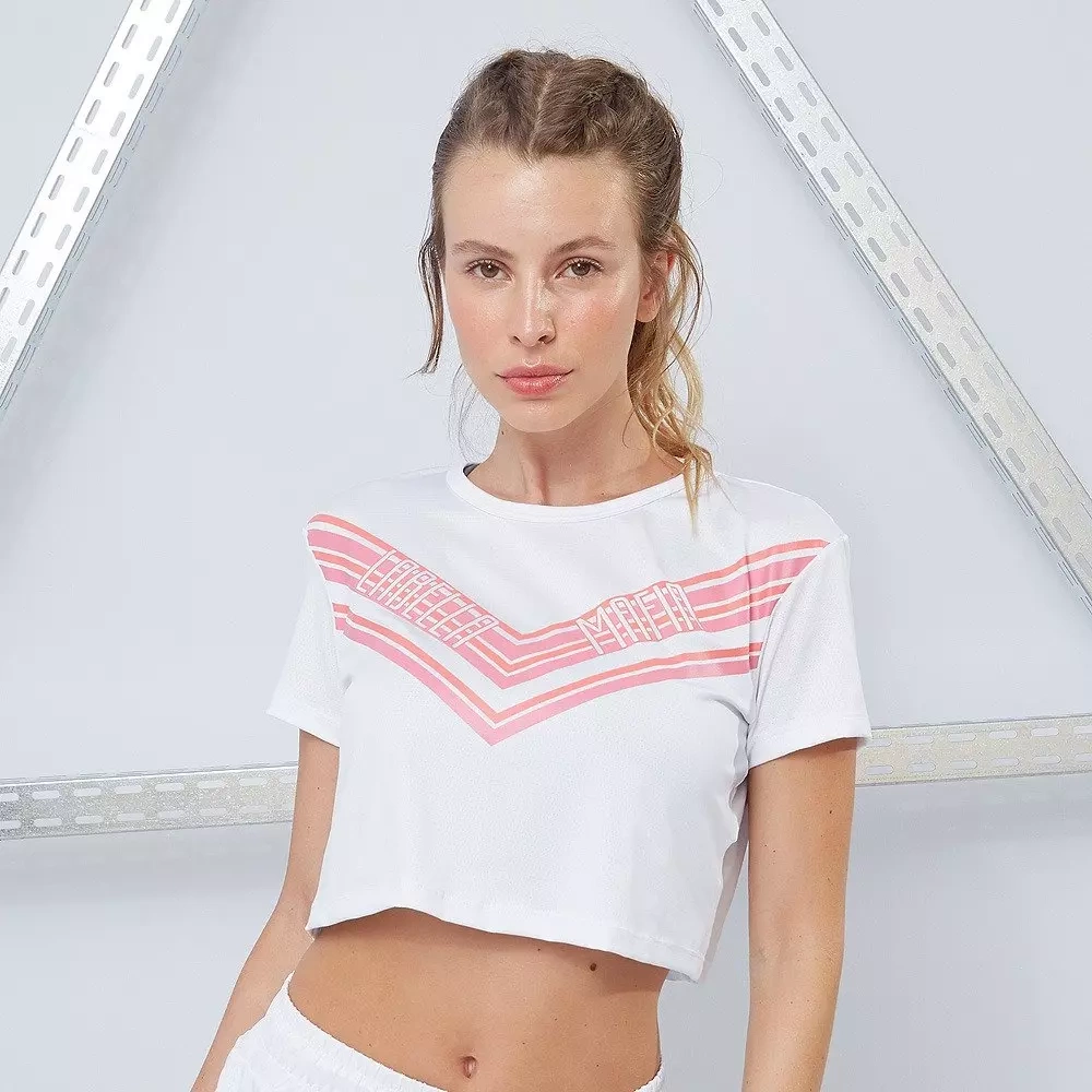 Top damski LABELLAMAFIA CROP TOP SPORTY FLORAL