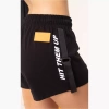 Spodenki krótkie damskie LABELLAMAFIA  SHORTS FUEL BLACK