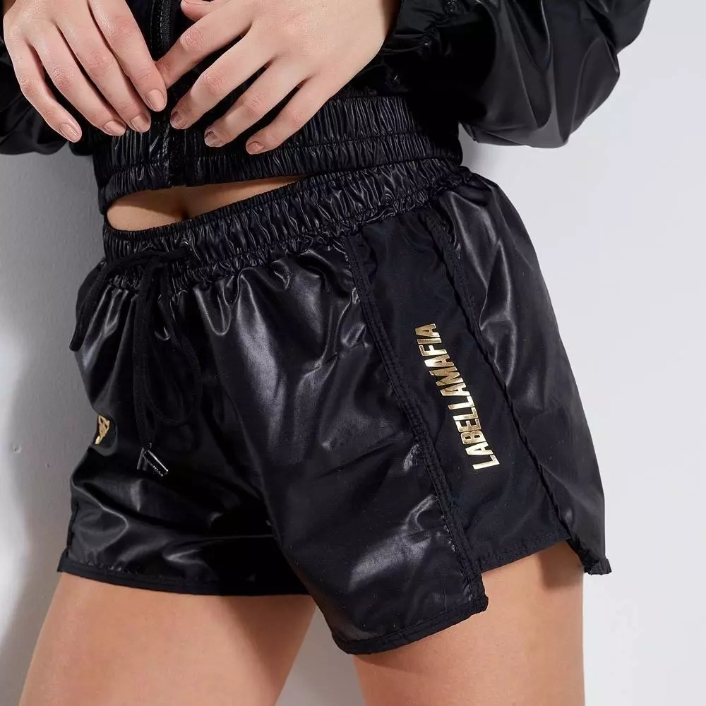 Spodenki krótkie damskie LABELLAMAFIA SHORTS ALLURE BLACK