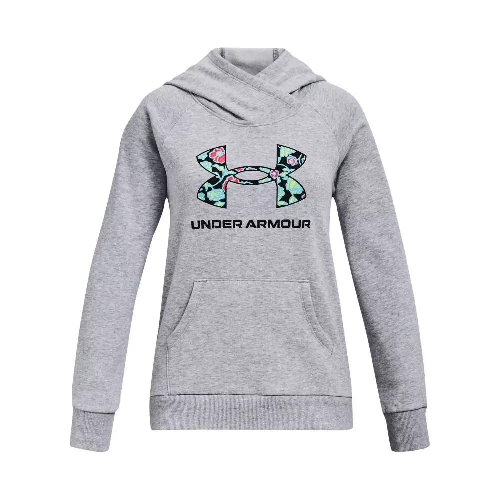 Bluza dziewczęca Under Armour Rival Logo Hoodie