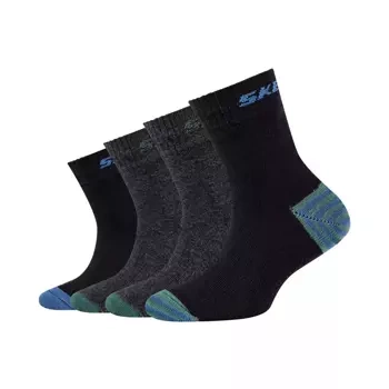 Skarpety chłopięce SKECHERS BOYS MESH VENTILATION ORGANIC STRIPE SOCKS 4P