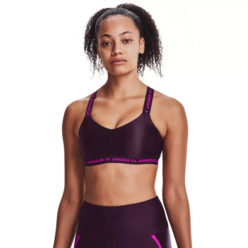 Biustonosz sportowy Under Armour Crossback Low Shine