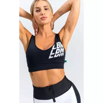 Biustonosz sportowy LABELLAMAFIA SPORTS BRA BRAVE BLACK