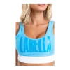 Biustonosz sportowy LABELLAMAFIA SPORTS BRA ACQUA BLUE
