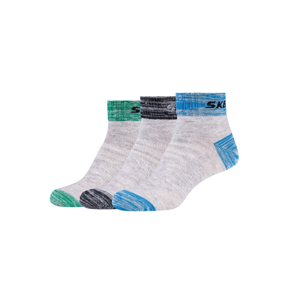 Skarpety dziewczęce SKECHERS GIRLS MESH VENTILATION QUARTER 3P