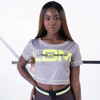 Koszulka damska LABELLAMAFIA CROPPED ZIP UP