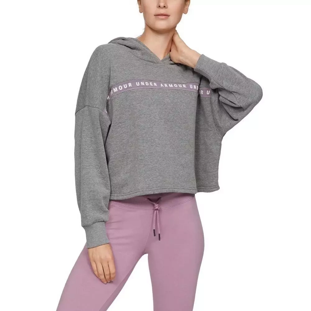 Bluza damska UA TAPED FLEECE HOODIE 