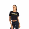 Top damski LABELLAMAFIA CROPPED ESSENTIALS BLACK
