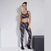 Zestaw damski LABELLAMAFIA SET TOP + LEGGING B&W  STAMPED