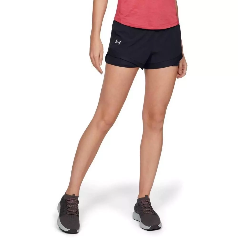 Spodenki krótkie damskie Under Armour Qualifier SpeedPocket 2in1 Short 