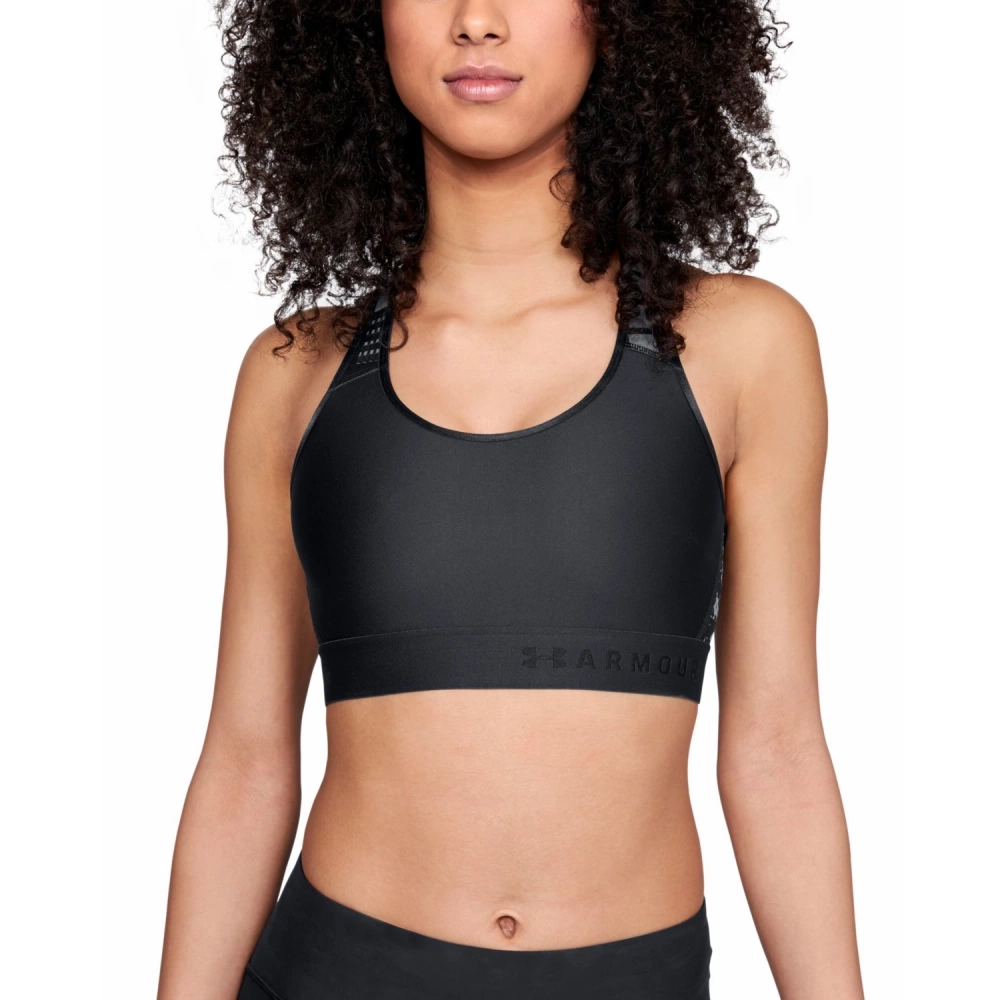 Biustonosz sportowy UA ARMOUR MID KEHOLE MESH 
