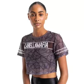 Top damski LABELLAMAFIA CROPPED FIERCE STAMPED