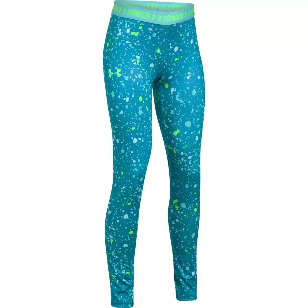 Legginsy dziewczęce UA HG ARMOUR PRINTED LEGGING  