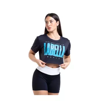 Top damski LABELLAMAFIA T-SHIRT ACQUA BLACK