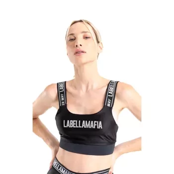 Biustonosz sportowy LABELLAMAFIA TOP FIERCE BLACK