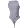 Body damskie LABELLAMAFIA RIBBED BODY HEATHER GREY 