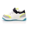 Buty miejskie dziecięce KICKERS KOUIC BLANC GRIS FLUO