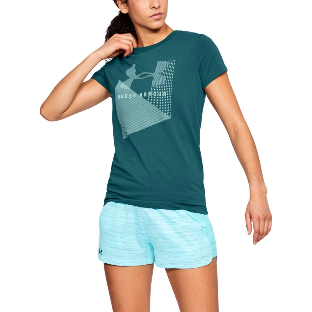 Koszulka damska Under Armour SPORTSTLE MESH LOGO CREW 