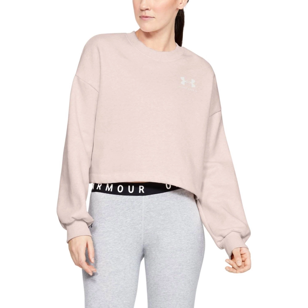 Bluza damska Under Armour RIVAL FLEECE GRAPHIC LC CREW 