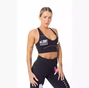 Top damski LABELLAMAFIA TOP SCARLET BLACK