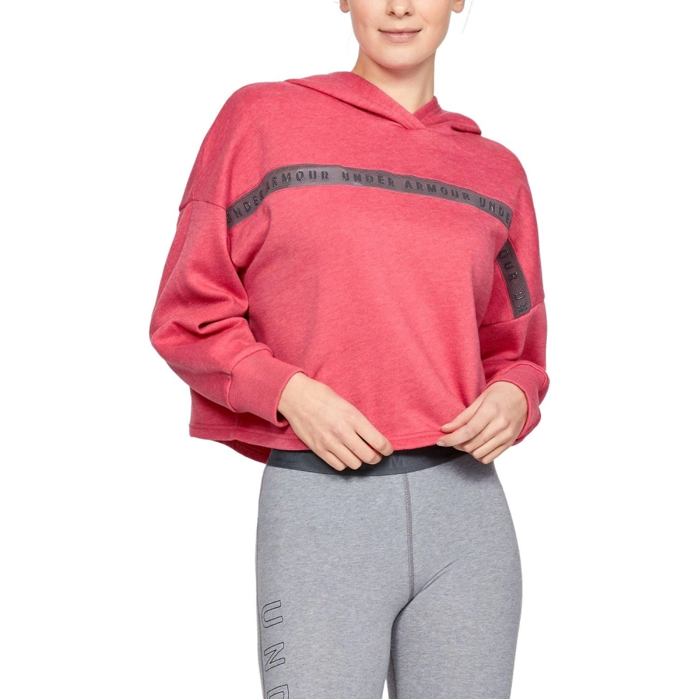 Bluza damska UA TAPED FLEECE HOODIE 