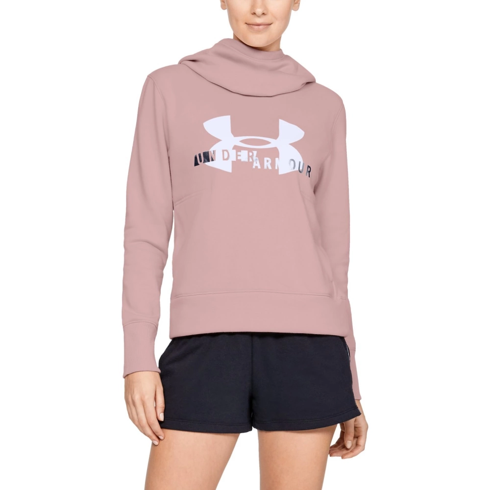 Bluza damska Under Armour Cotton Fleece Sportstyle Logo hoodie 