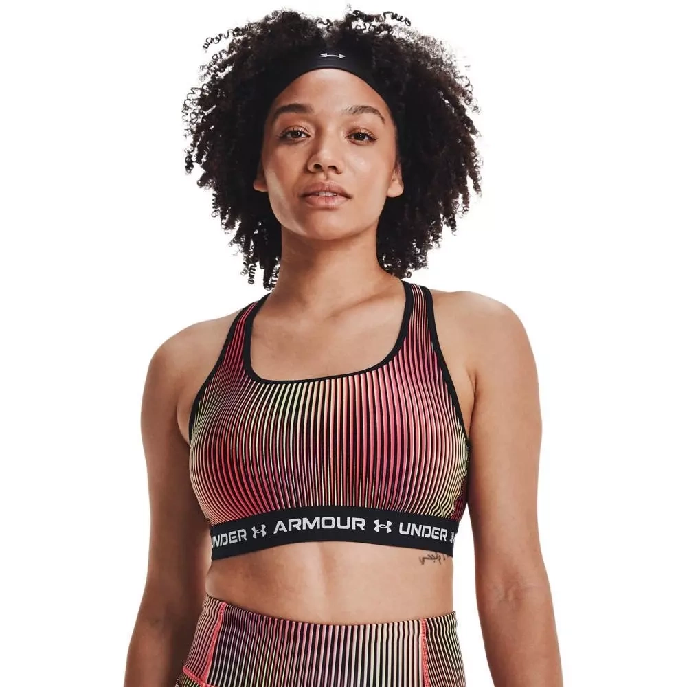 Biustonosz sportowy Under Armour Crossback Mid Print