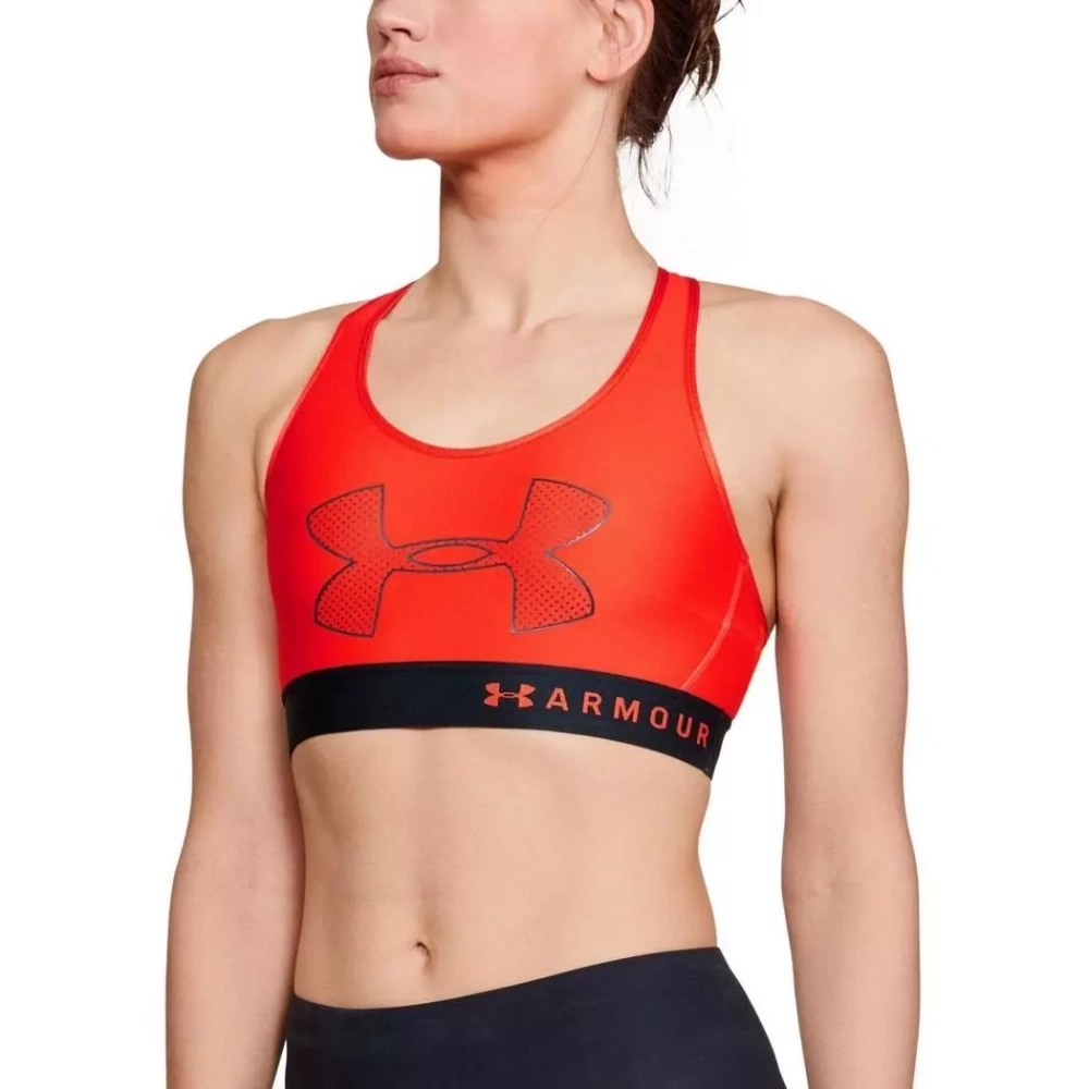 Biustonosz sportowy UA Armour Mid Graphic 