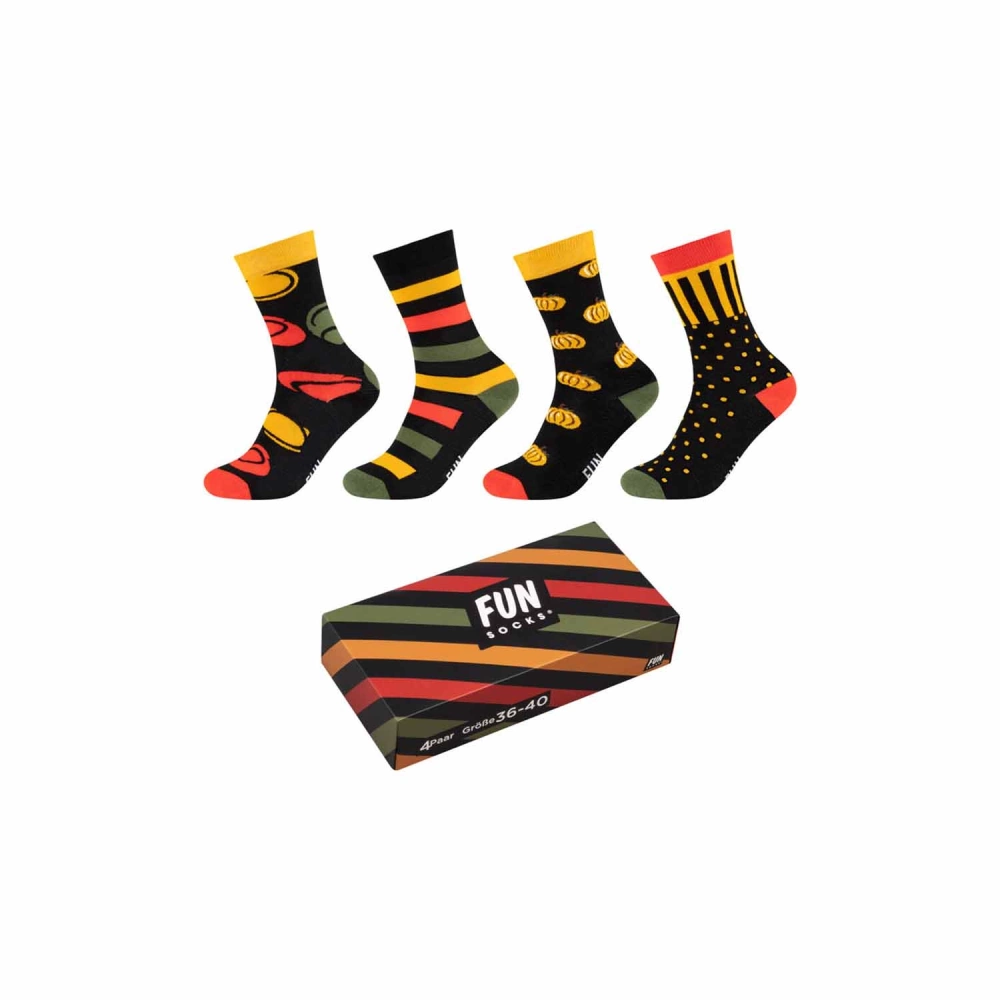 Skarpety FUNSOCKS UNISEX AUTUMN SOCKS BOX 4P