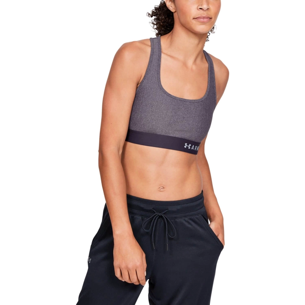 Biustonosz sportowy UA Armour Mid Crossback Heather Bra 