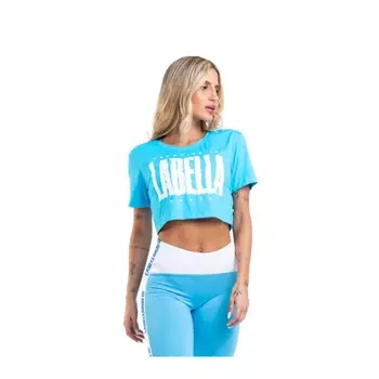 Top damski LABELLAMAFIA T-SHIRT ACQUA BLUE