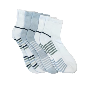 Skarpety damskie LEMON 3PK WOMENS 1/2 TERRY POWDER STRIPE QTR CREW