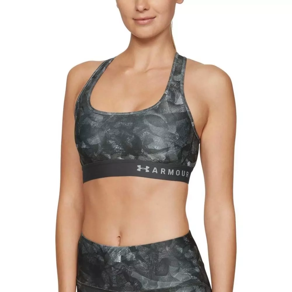 Biustonosz sportowy UA Armour Mid Crossback Printed Bra 