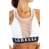 Biustonosz sportowy LABELLAMAFIA SPORTS BRA BOXER WHITE