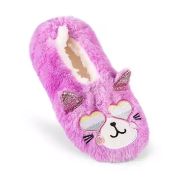 Kapcie dziecięce SKECHERS BOYS & GIRLS COSY FURRY SLIPPER 1P
