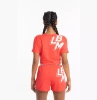 Top damski LABELLAMAFIA CROPPED SWEAT RED