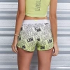 Spodenki krótkie damskie LABELLAMAFIA SHORTS ECCENTRIC AMARELO