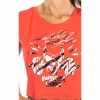 Top damski LABELLAMAFIA CROPPED HARDCORE LADIES RED