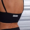 Biustonosz sportowy LABELLAMAFIA CROPPED LOGOMANIA BLACK